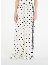 παντελόνια adidas satin polka dots wide leg pant off white xs