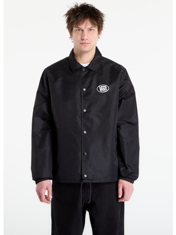 μπουφάν vans torrey nylon coaches jacket black/ white l σε προσφορά