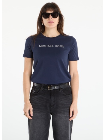 t-shirt michael kors mk stud classic tee midnight blue xs σε προσφορά