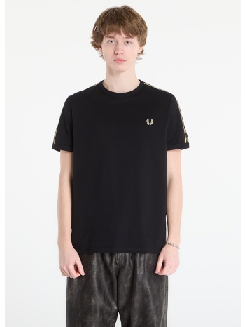 t-shirt fred perry contrast tape ringer t-shirt black/