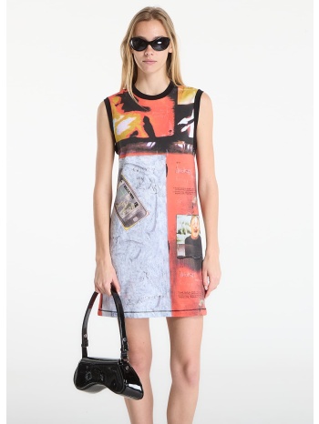 φόρεμα diesel d-hessa dress printed jersey m