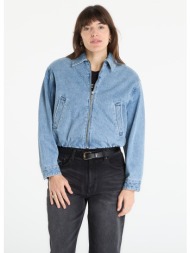 μπουφάν michael kors denim bomber jacket horizon wash l