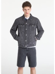 μπουφάν karl lagerfeld jeans regular denim jacket washed dark grey l