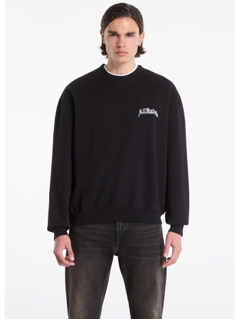 φούτερ allsaints descent sweatshirt washed black l