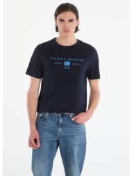 t-shirt tommy hilfiger brand love mono stack tee navy l