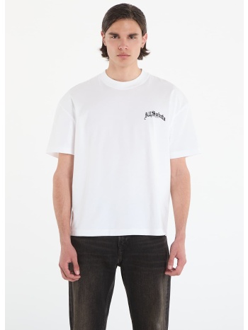 t-shirt allsaints descent ss crew t-shirt ashen white s