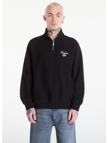 φούτερ carhartt wip longhand half zip sweat unisex black/