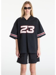 t-shirt jordan flight women`s woven jersey top black m