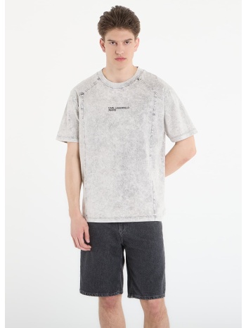 t-shirt karl lagerfeld jeans relax ss washed tee micro chip