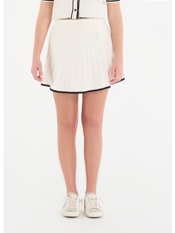 φούστα guess shari sweater skirt dove white m