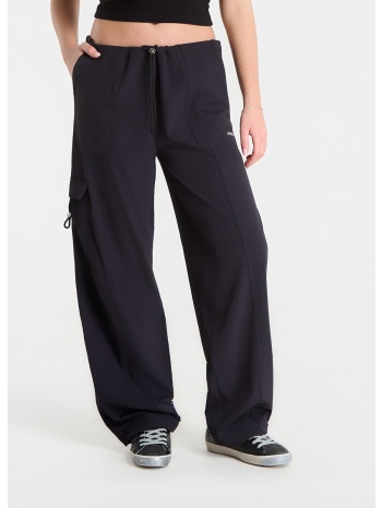 παντελόνια guess nat cargo pants jet black xs