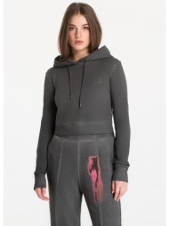 φούτερ diesel f-slimmy-hood-s3 sweatshirt grigio melange l