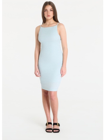 φόρεμα guess jeans sl francine smock hotfix dress misty