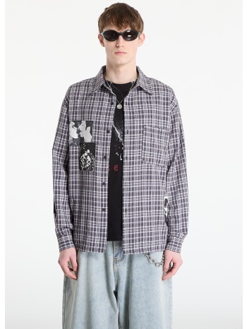 πουκάμισο wasted paris m taunt shirt black tartan xl