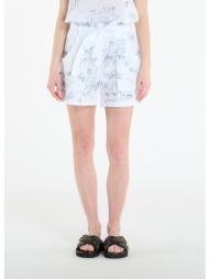 σορτς ea7 emporio armani train costa shorts fancy white embro m