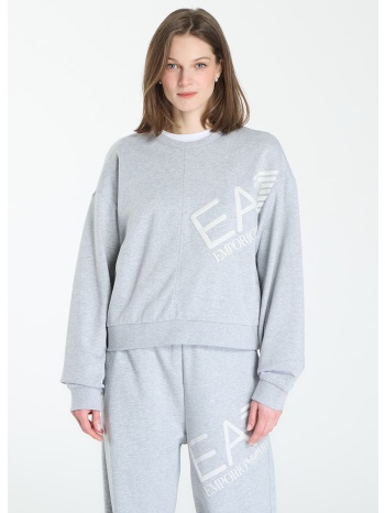 φούτερ ea7 emporio armani logo series sweatshirt light grey σε προσφορά