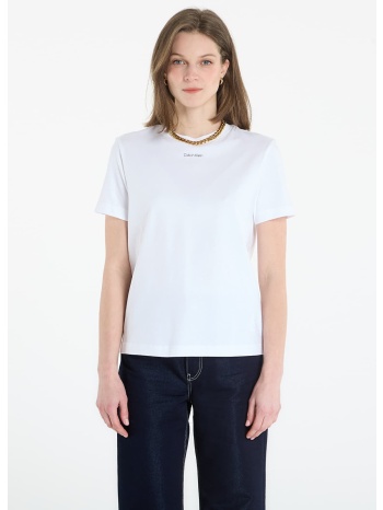 t-shirt calvin klein ss 20s classic logo tee bright white m