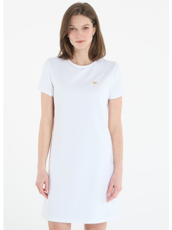 φόρεμα ea7 emporio armani train core dress white xs σε προσφορά