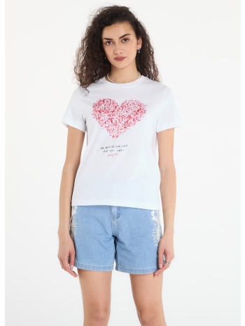 t-shirt desigual ts cor t-shirt white xs