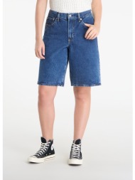 σορτς gap denim longline mid rise short dark blue w26