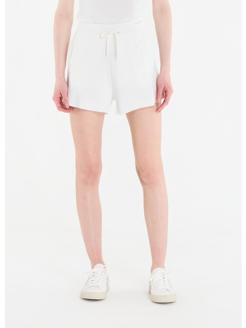 σορτς guess gabry wide short sweater neige white m