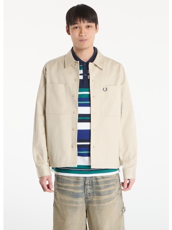 μπουφάν fred perry twill overshirt oatmeal xl