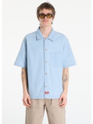 πουκάμισο dickies denim shirt ss fog blue m