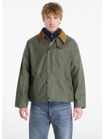 μπουφάν barbour transport wax jacket light moss 44