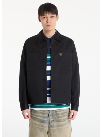 πουκάμισο fred perry twill overshirt black xl