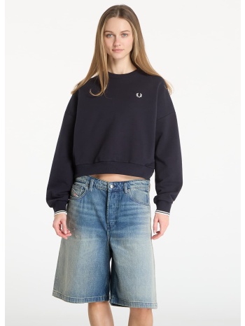 φούτερ fred perry tipped sweatshirt navy 10