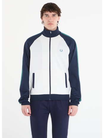 φούτερ fred perry contrast sleeve track jacket snow white s σε προσφορά