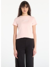 t-shirt guess briana ss t-shirt pink good vibes l