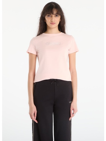 t-shirt guess briana ss t-shirt pink good vibes l σε προσφορά