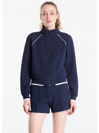 φούτερ guess sarah pique hn full zip jacket daring ocean s σε προσφορά