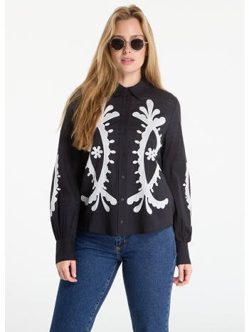 πουκάμισο desigual cam flora shirt black m σε προσφορά