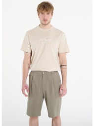 t-shirt guess jeans cn ss guess logo contrast stitch light oak l