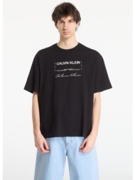 t-shirt calvin klein jeans 16s april graphic se tee black l