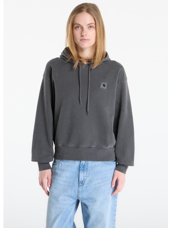φούτερ carhartt wip w` hooded nelson sweat black garment