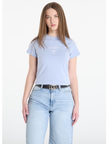 t-shirt guess colette ss tee peaceful blue l σε προσφορά