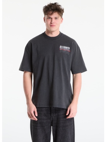 t-shirt allsaints graphene ss crew washed black m σε προσφορά