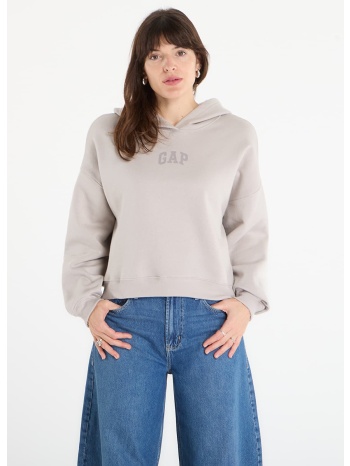 φούτερ gap v-gap mini arch pullover hoodie beige s σε προσφορά