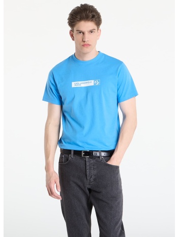 t-shirt karl lagerfeld jeans slim graphic tee azure blue m σε προσφορά