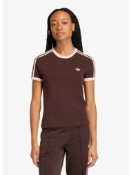 t-shirt adidas 3 stripes slim t-shirt aurora coffee s