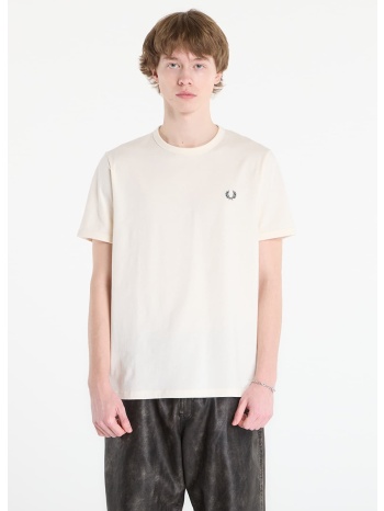 t-shirt fred perry ringer t-shirt ecru m σε προσφορά