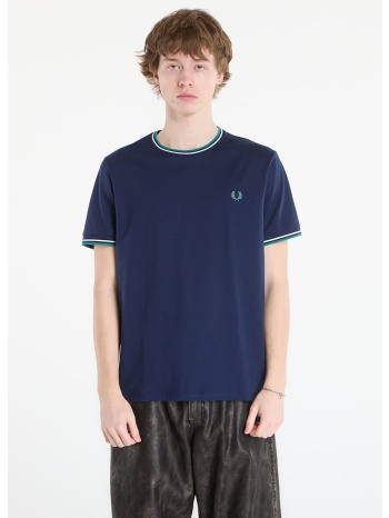 t-shirt fred perry twin tipped t-shirt tnsbl/ snwht/ dpmt m σε προσφορά
