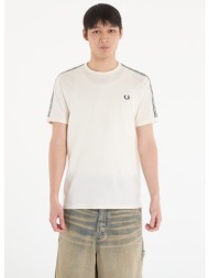 t-shirt fred perry contrast tape ringer t-shirt ecru/ navy m