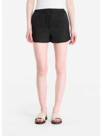 σορτς tommy hilfiger ess linen pull on short black s σε προσφορά