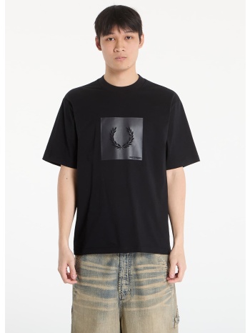 t-shirt fred perry box graphic t-shirt black m