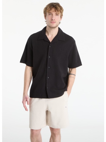 πουκάμισο calvin klein jeans ss hd cotton waffle camp shirt σε προσφορά