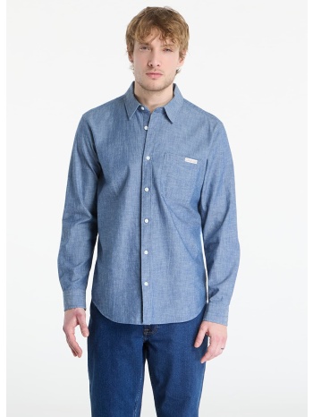 πουκάμισο calvin klein jeans ls chambray classic shirt blue σε προσφορά